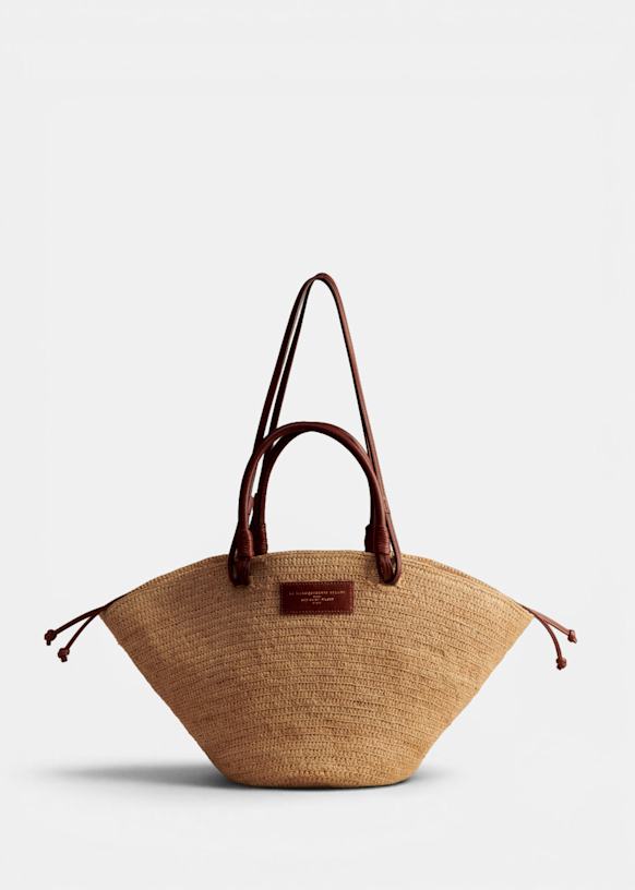 Justine Basket Bag - Raffia - Raffia - Sézane