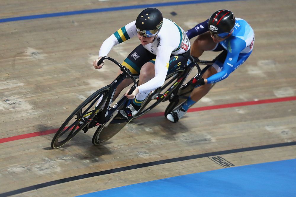 Stephanie Morton and Wai Sze Lee race for gold in the Women's Sprint