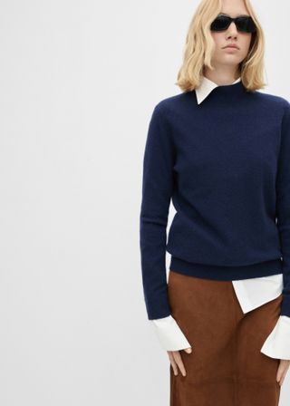 100% Cashmere Perkins-Neck Sweater - Women | Mango Usa