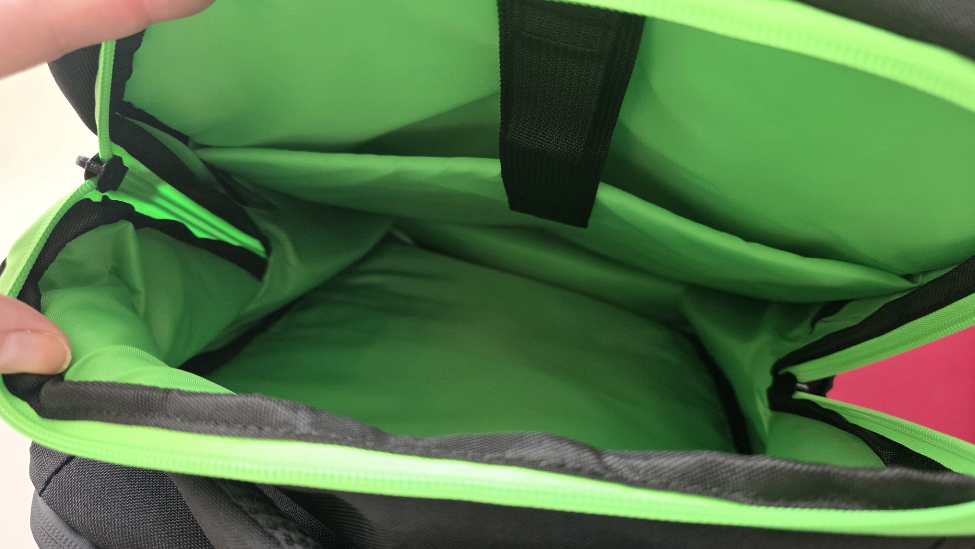 A black Razer backpack