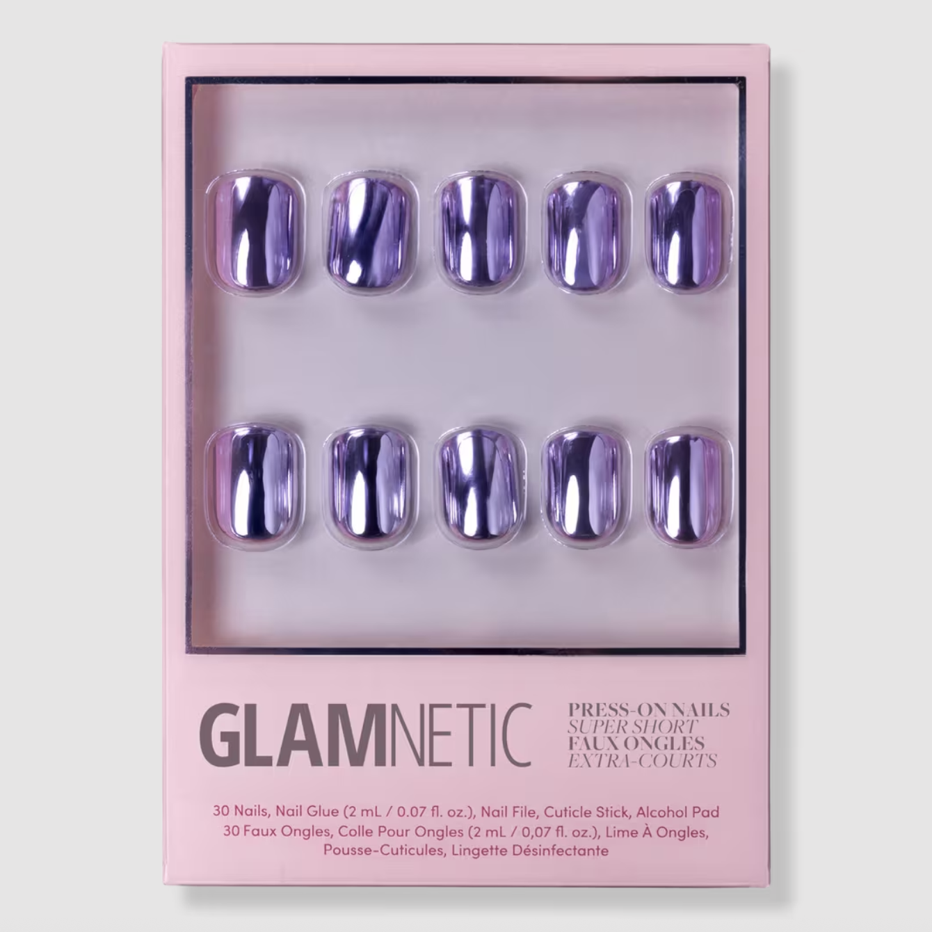 Glamnetic, Lilac Steel Press-On Nails