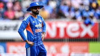 India captain Shreyas Iyer during match one of the Spinny Cup Men's T20 International series between Ireland and India
