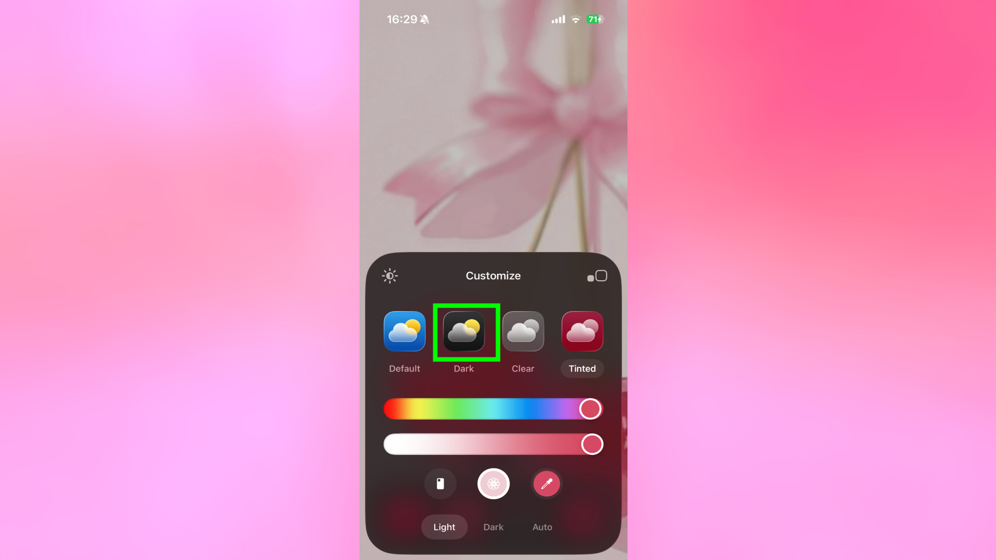 Custfomizing iPhone screen