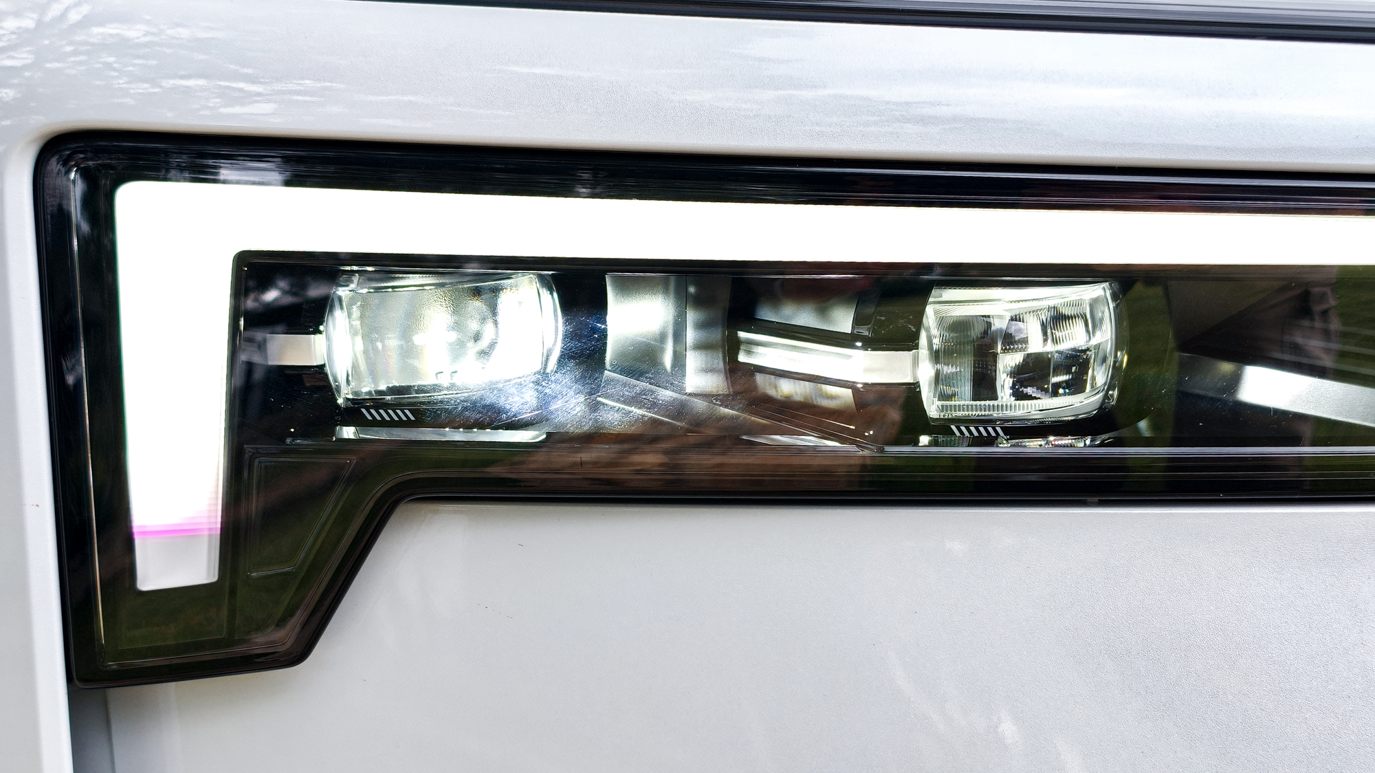 2026 Polestar 4 front headlight.