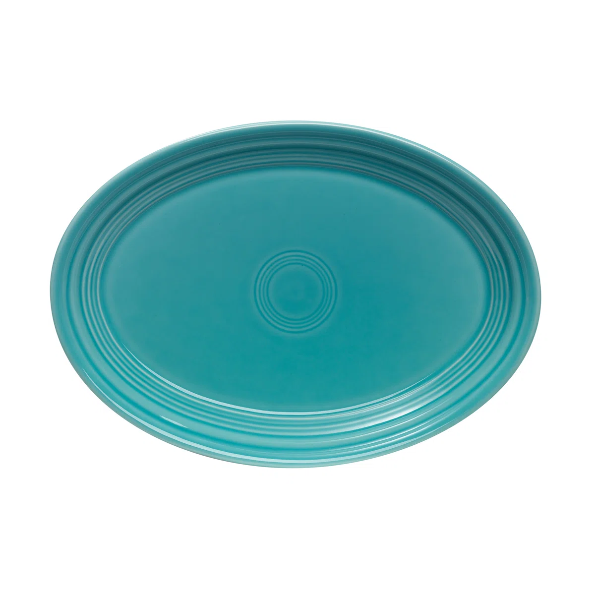 Teal serving platter