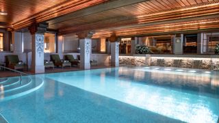 La Mer Spa and swimming pool at Airelles Courchevel