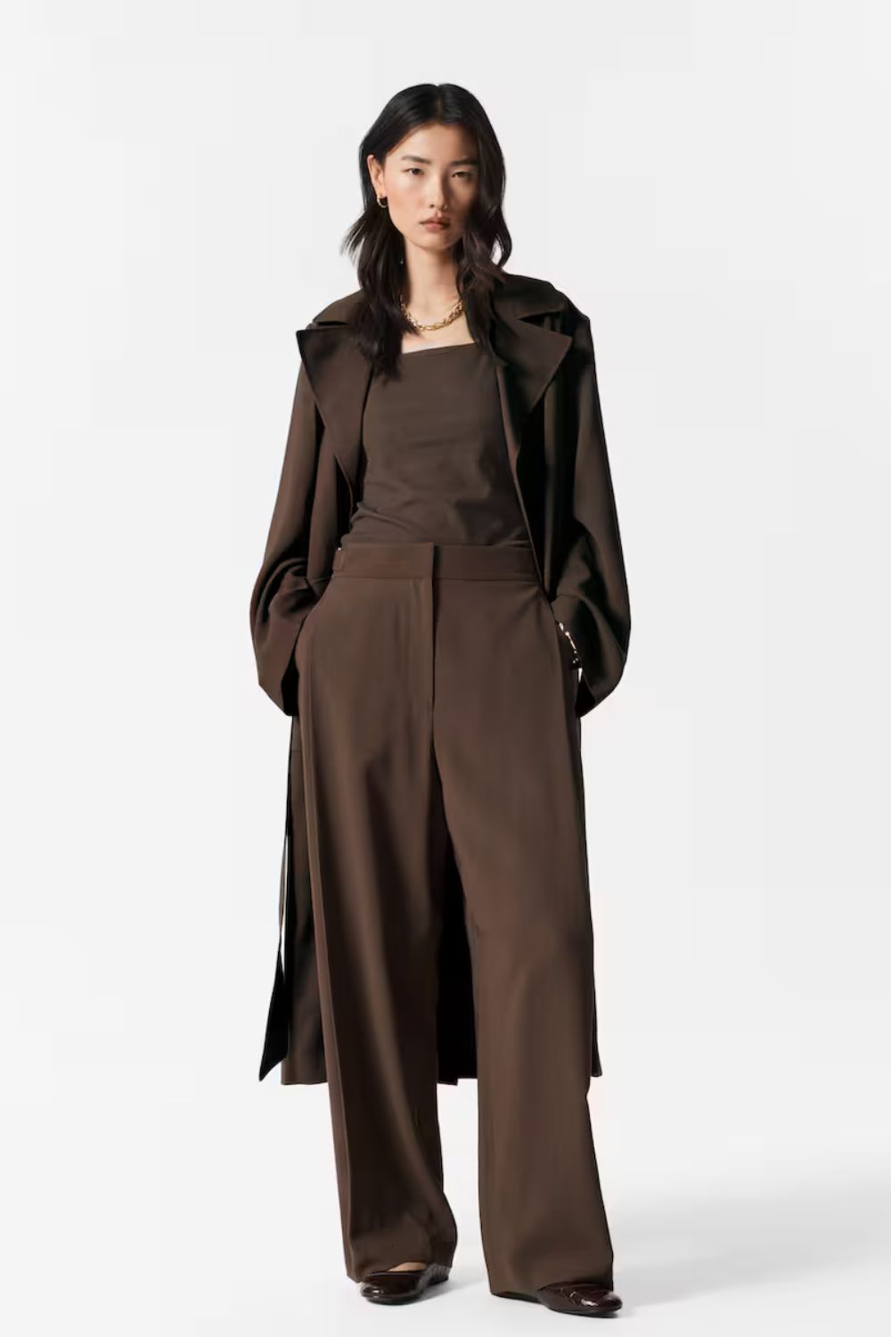 &amp;amp; Other Stories Pleated Wide-Leg Trousers