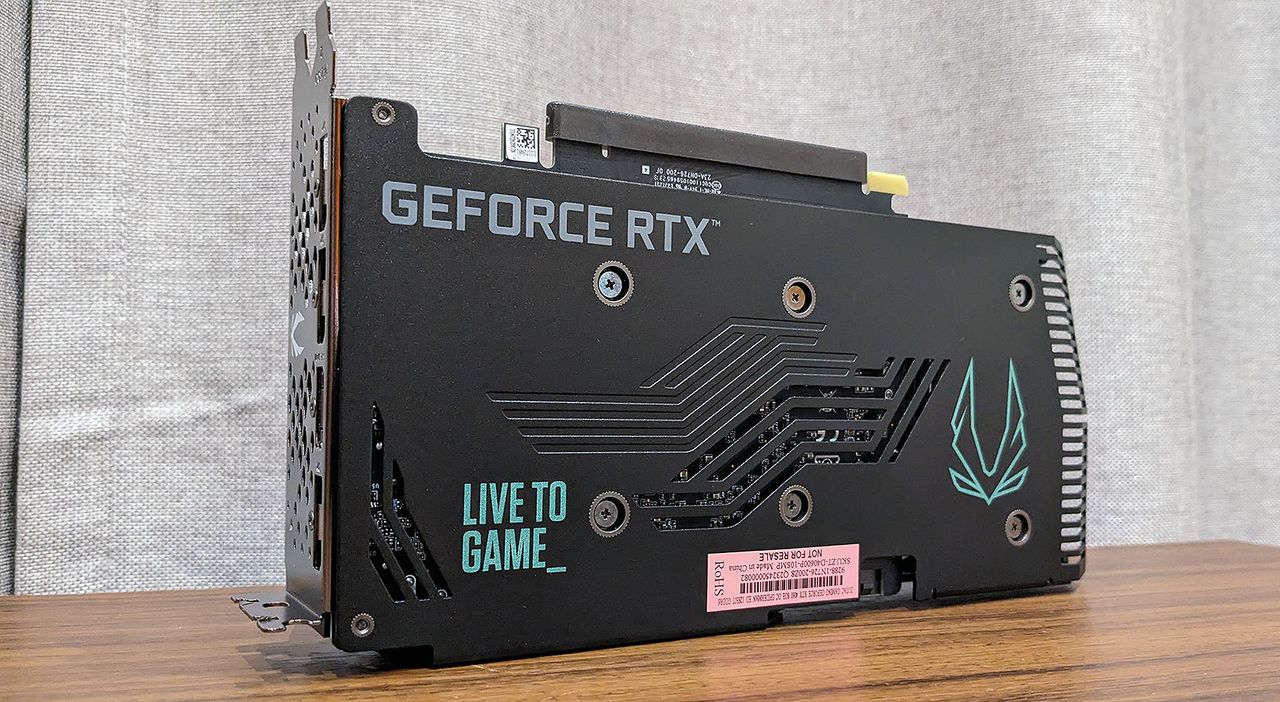 Zotac GeForce RTX 4060 OC Spider-Man backplate