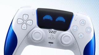 A close up of the Astro Bot Joyful DualSense