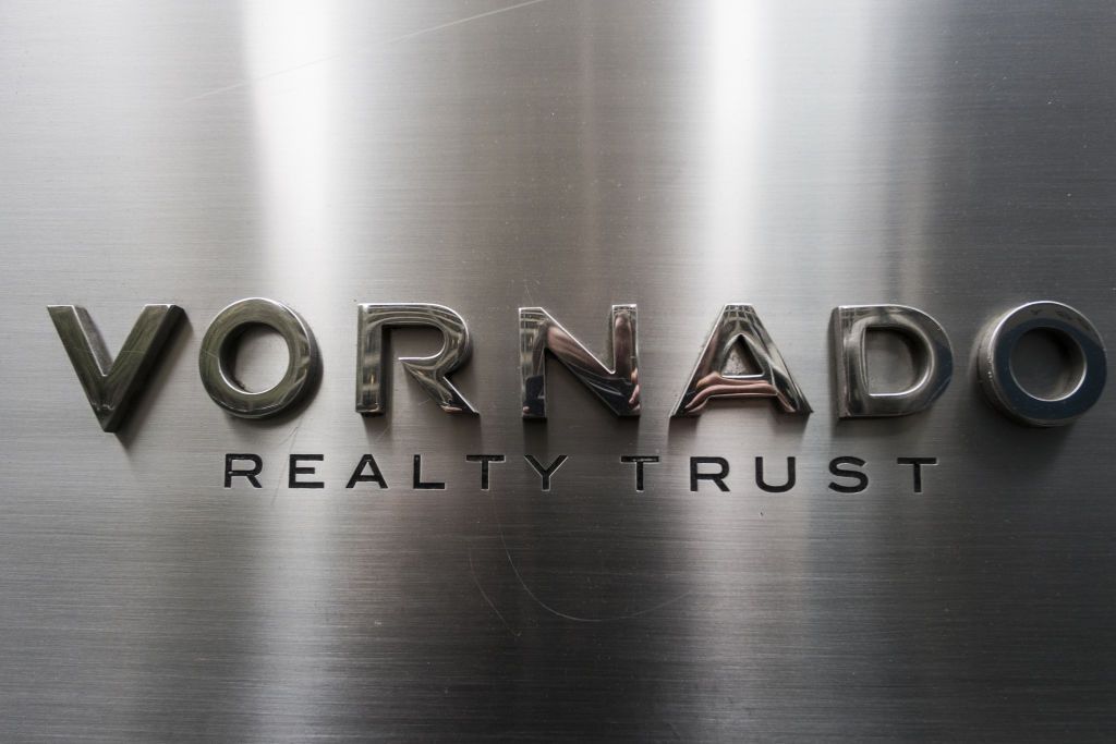 Vornado Realty Trust sign on March 14, 2013, in New York City.