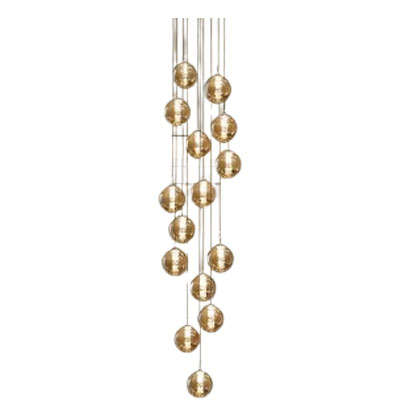 15-light cascade stairwell light