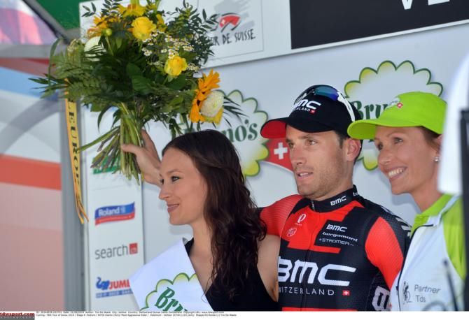 Danilo Wyss (BMC) on the podium
