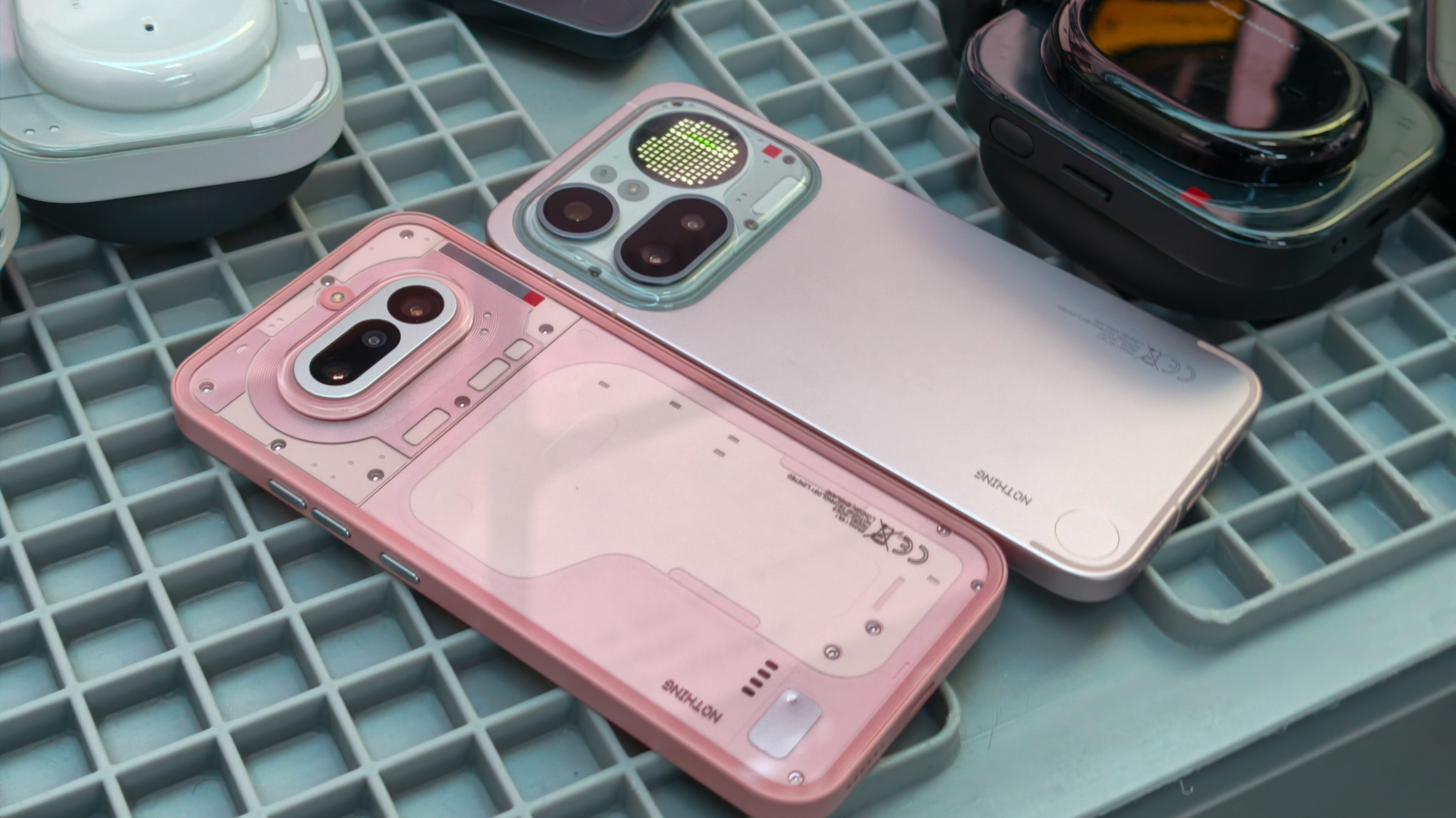 Nothing Phone 4a vs Phone 4a Pro from the launch in London