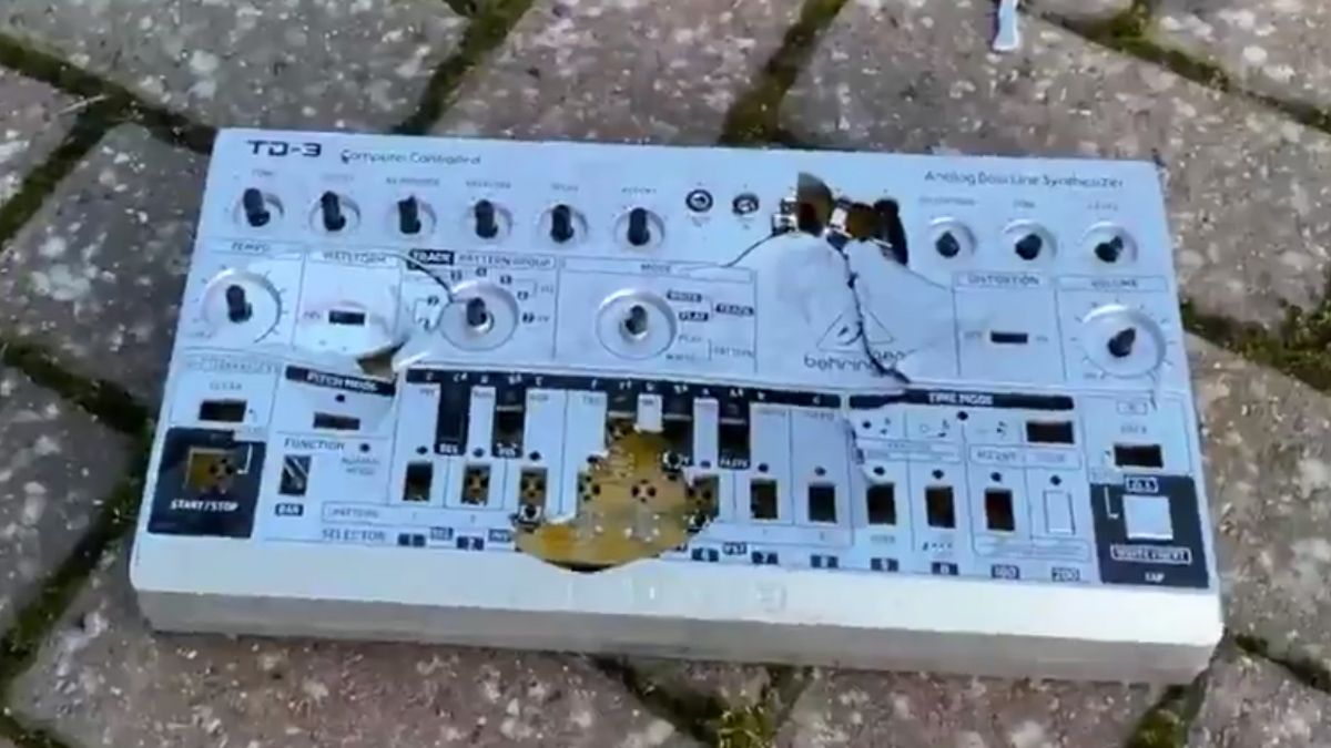 Smashed Behringer TD-3