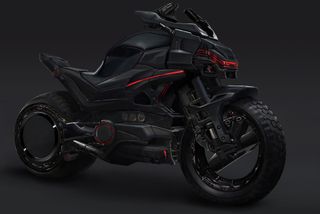 A bike concept for a now-cancelled Batman game.