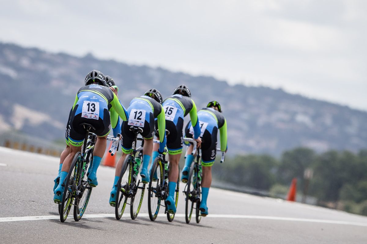 Team TIBCO heads out on course