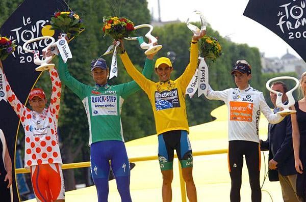 The jersey podium