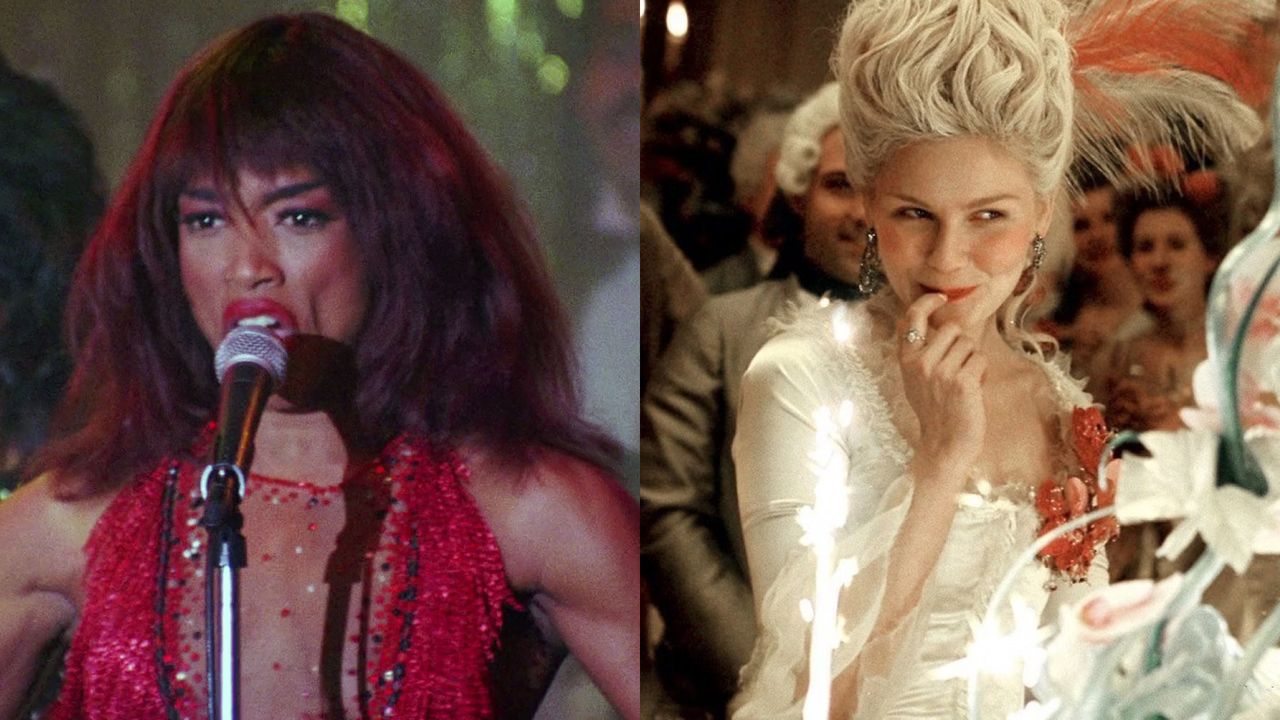 a collage of the best movie biopics featuring what&#039;s love got to do with it and marie antoinette