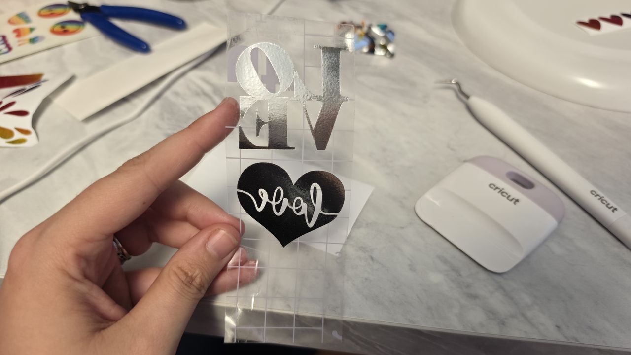 Cricut Pride crafting
