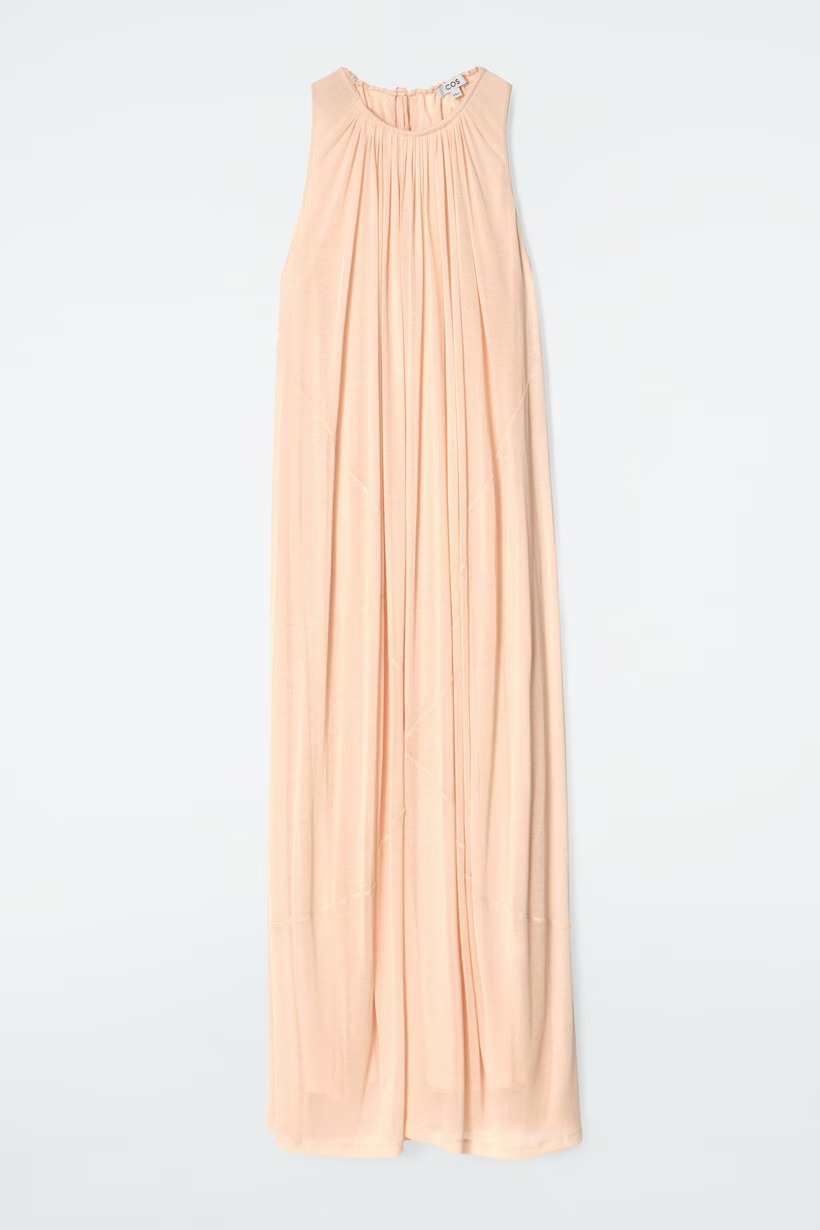 COS, Gathered Halterneck Maxi Dress