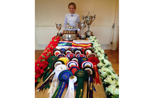 Alice with her BSPS summer championship prize haul