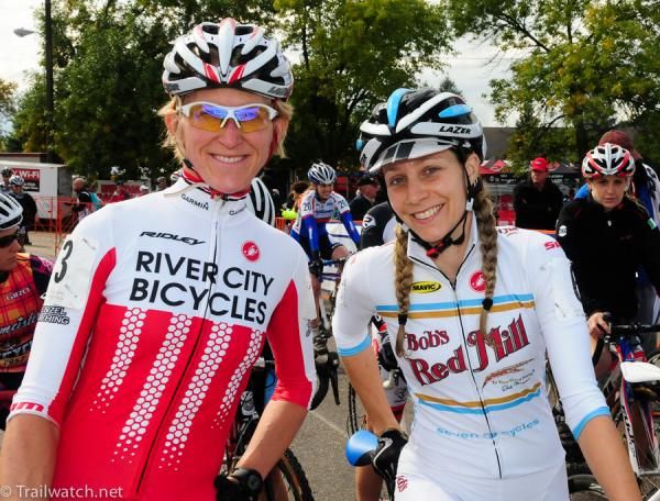 Sue Butler (L) and Mo Bruno-Roy (R) on the front row