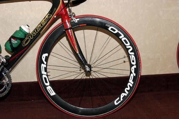 Campagnolo's svelte Bora wheels.