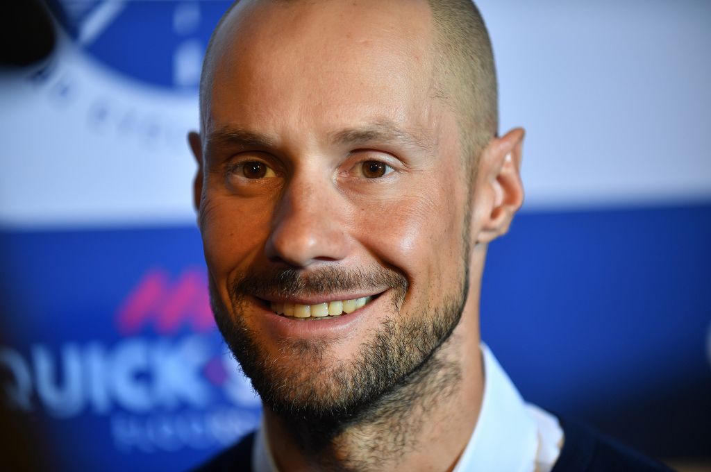 Tom Boonen was all smiles at the film screening