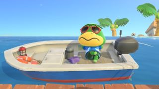 Kapp'n on his boat in Animal Crossing: New Horizons