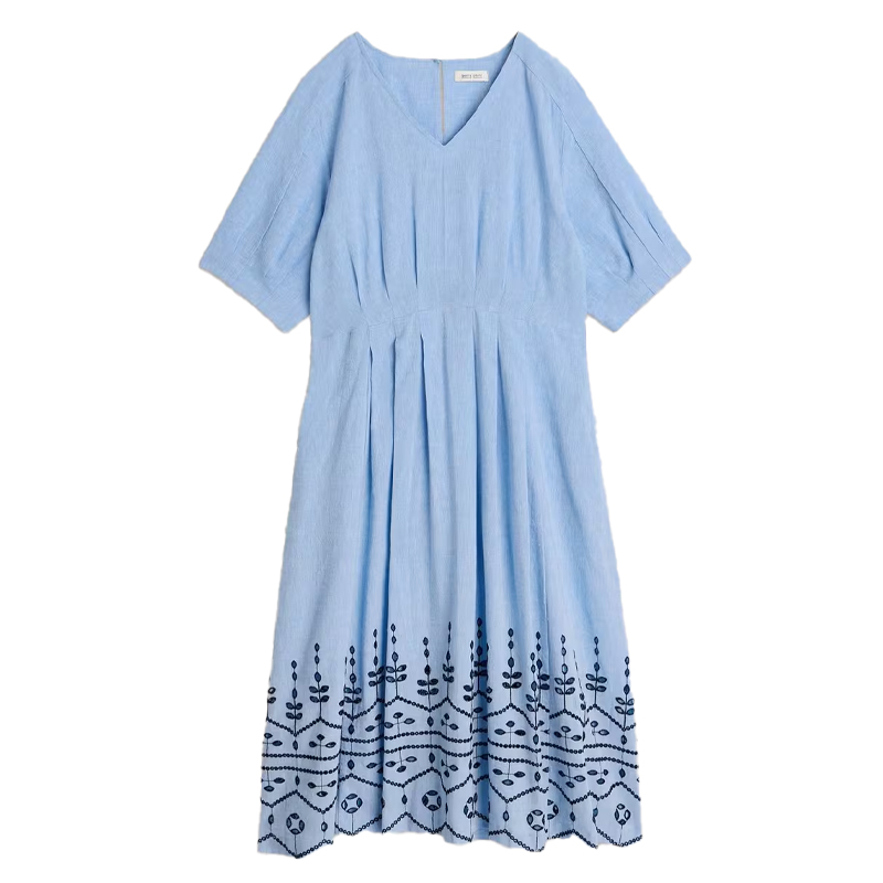 blue broderie anglaise dress White Stuff
