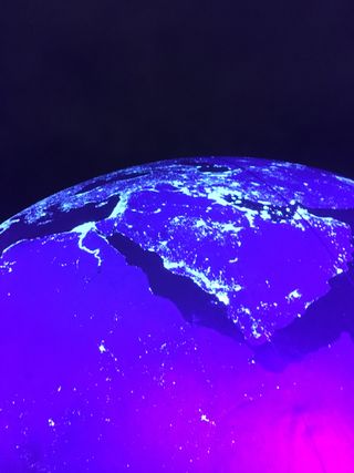 Human activity can be seen as illumination at night from space. The "Black Marble Earth" depicted this incredible view on Sept. 25 at "Space2030," giving viewers the astronaut perspective.