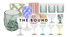 Assorted outdoor glassware, spanning water tumblers, wine glasses, and champagne flutes, pictured against a white background