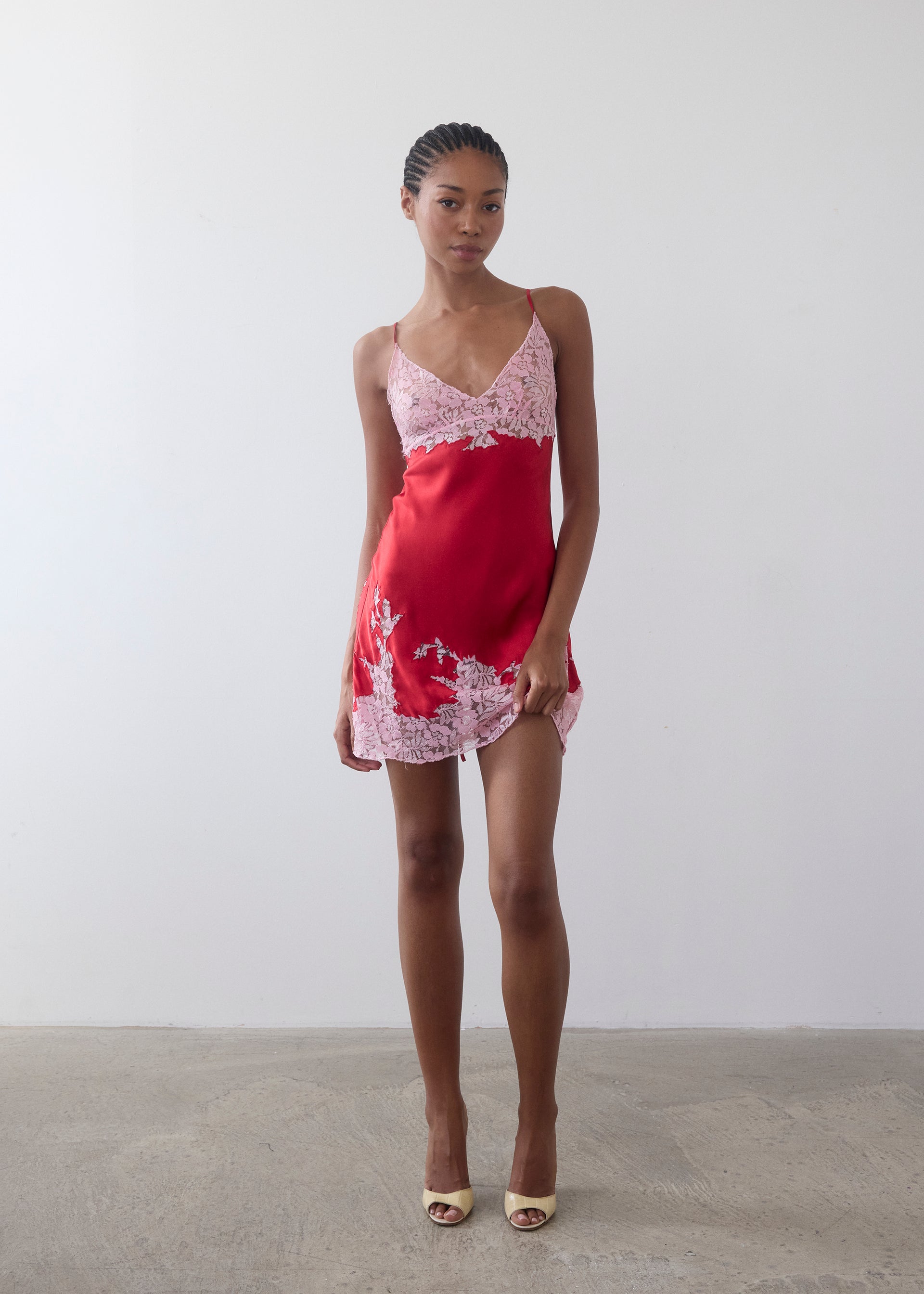 The Tallulah Dress - Red/pink / Xxs