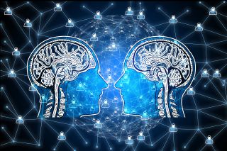 Two virtual AI brains.