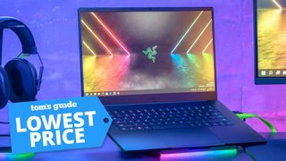 Razer Blade 15 gaming laptop with a Tom's Guide deal tag