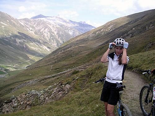 Enjoying a relaxed ride in Livigno before world's
