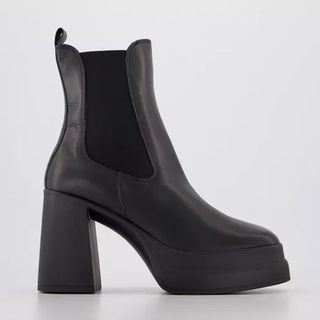 black platform boots