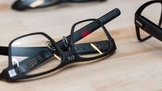 A photos of the Intel Vaunt smart glasses