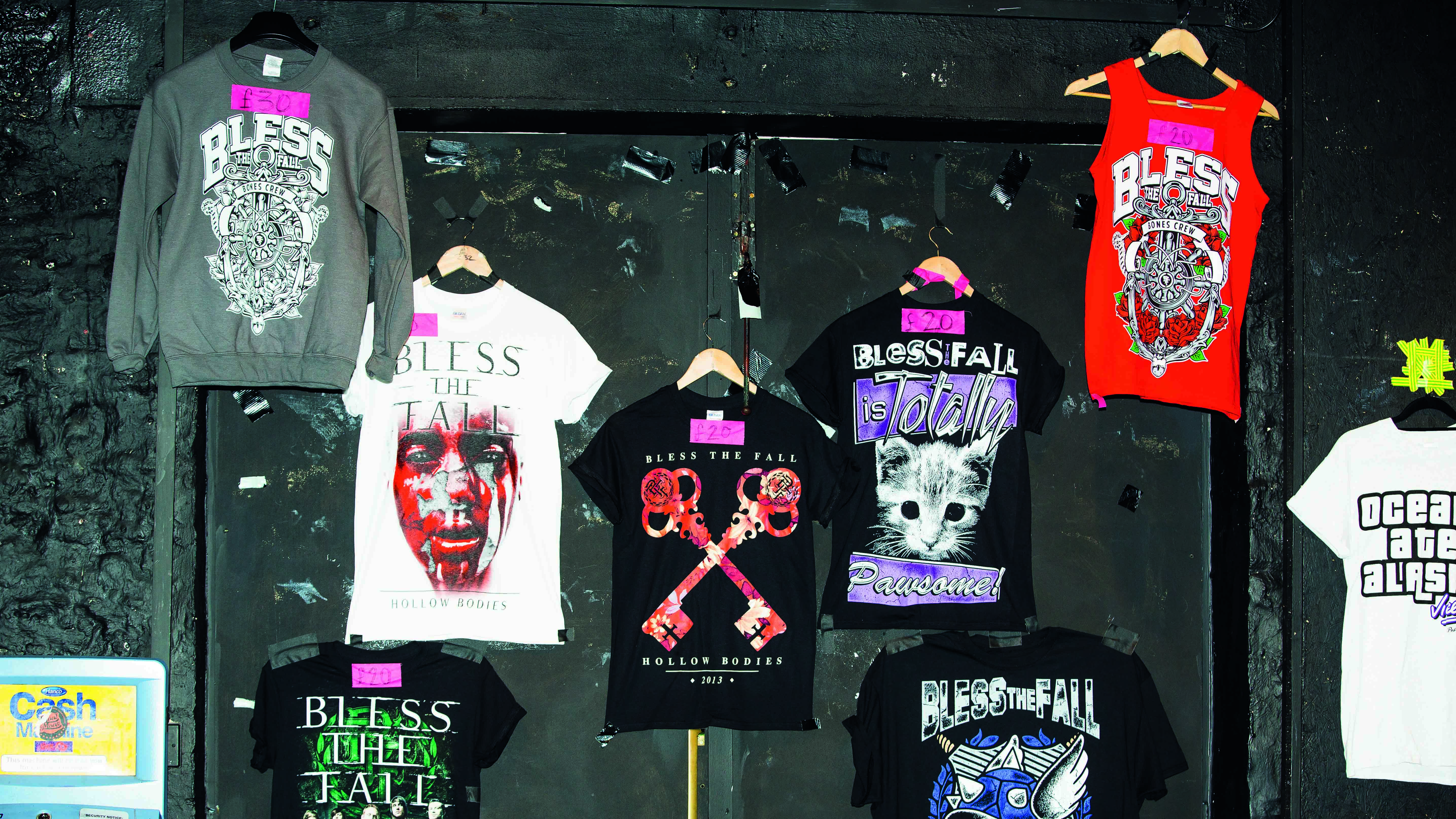 Buying merch is a great way to support artists – and if you can't buy at gigs, head to the online store 