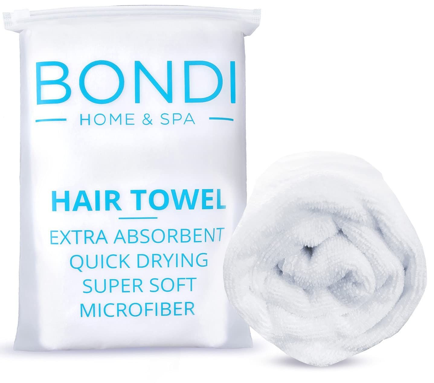 BONDI HOME & SPA, Microfiber Hair Towel