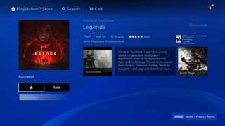 Ghost Of Tsushima Legends Store Confirm