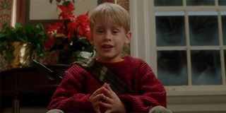 Kevin McCallister taunting the Wet Bandits in Home Alone