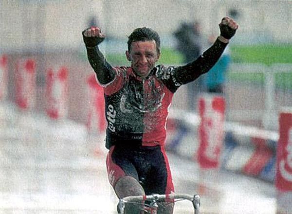 After an epic battle with Johan Museeuw, Andrei Tchmil eventually won