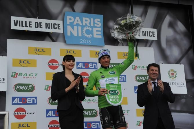 Points leader Sylvain Chavanel (Omega Pharma-Quick Step)