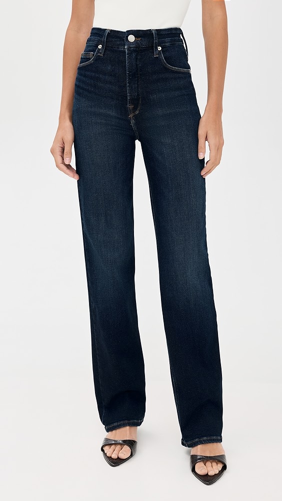 Good American Soft Tech Good Straight Jeans