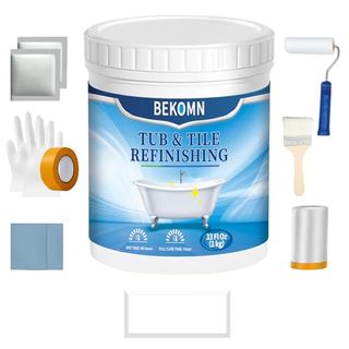 Tub and Tile Refinishing Kit,bathtub Sink Paint Reglaze Kit,odorless Water Based