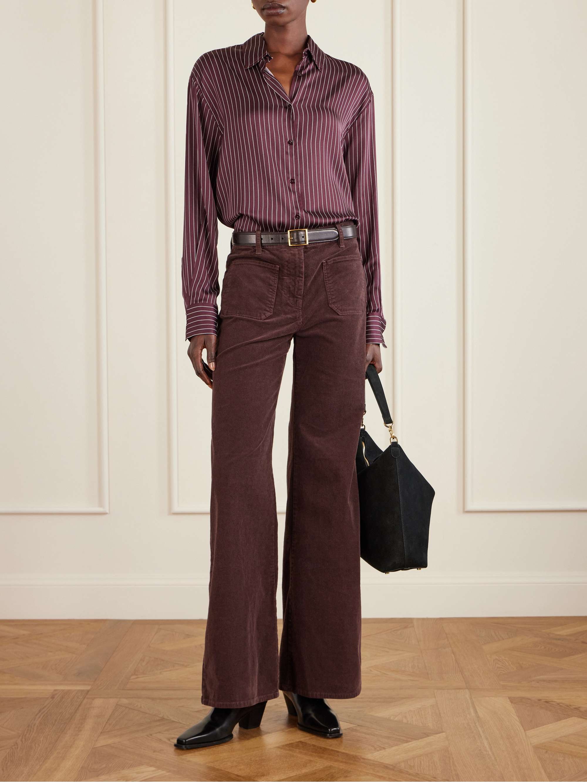 Peri Striped Satin Shirt