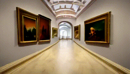 AI-generated museum video