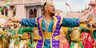Will Smith leading the "Prince Ali" dance number in Aladdin