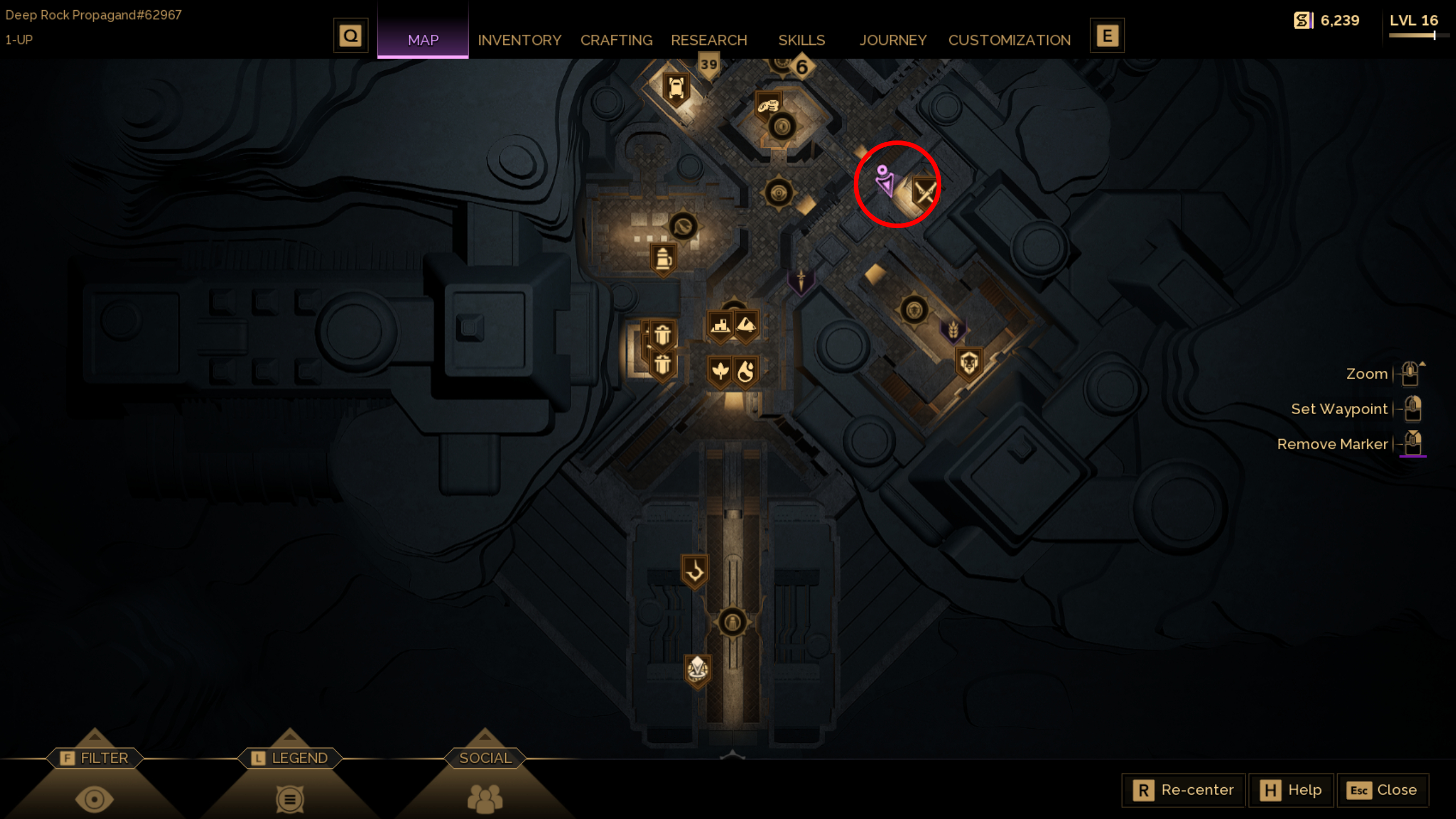 Dune: Awakening trainer locations - A map showing where to find advanced Bene Gesserit trainer Jacosta Cleo in Harko Village.